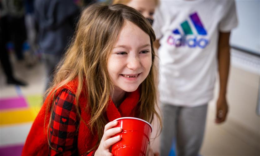 Students enjoy a science experiment